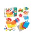 Juego goula didactico animal stickers foam