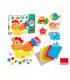 Juego goula didactico animal stickers foam