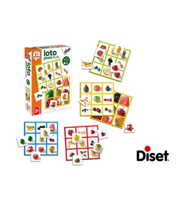 Juego diset educativo loto photo fruits