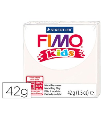 Pasta staedtler fimo kids 42 gr color blanco