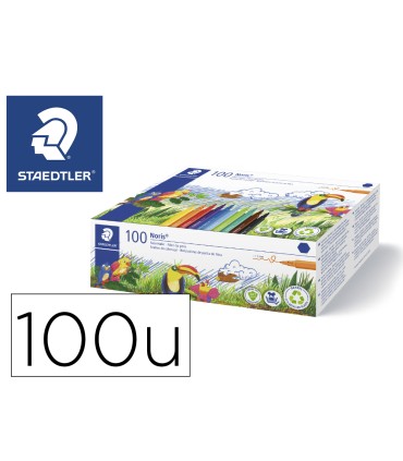 Rotulador staedtler noris 326 school pack de 100 unidades colores surtidos 10 x color