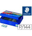 Lapiz de color staedtler wopex ecologico caja de 144 unidades surtidas 12 colores surtidos