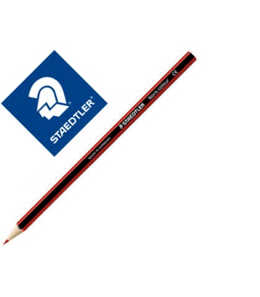 Lapiz de color staedtler wopex ecologico rojo