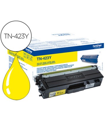 Toner brother tn 423 para dcp l8410 cdn 8410 cdw hl l8260 cdw mfc l8360 cdw 8690 cdw 8900 cdw amarillo