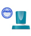 Sello x'stamper quix personalizable color azul redondo diametro 38 mm q-53