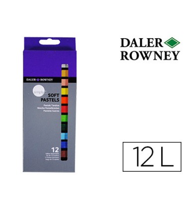 Lapices pastel oleo daler rowney simply suave caja de 12 colores surtidos