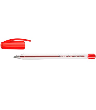 Boligrafo pelikan stick super soft rojo