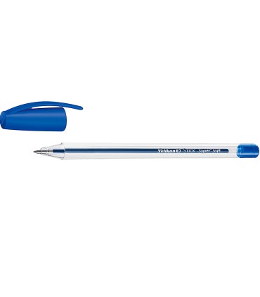 Boligrafo pelikan stick super soft azul