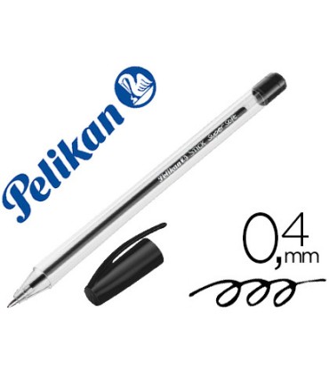 Boligrafo pelikan stick super soft negro