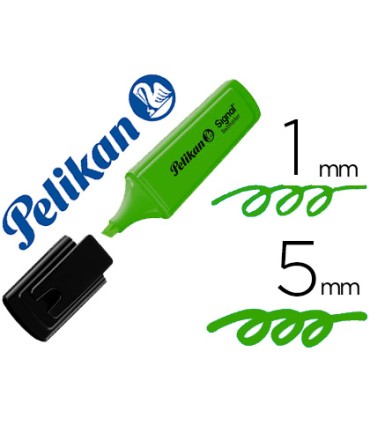 Rotulador pelikan fluorescente textmarker signal verde