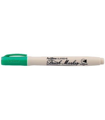 Rotulador artline supreme brush pintura base de agua punta tipo pincel trazo variable verde