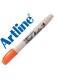 Rotulador artline supreme brush pintura base de agua punta tipo pincel trazo variable naranja