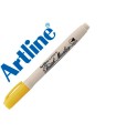 Rotulador artline supreme brush pintura base de agua punta tipo pincel trazo variable amarillo