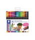 Rotulador staedtler permanente doble punta 3187 estuche de 36 unidades colores surtidos