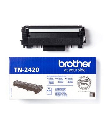 Toner brother tn 2420 para dcp l2510 2530 2550 hl l2375 alta capacidad negro 3000 pag