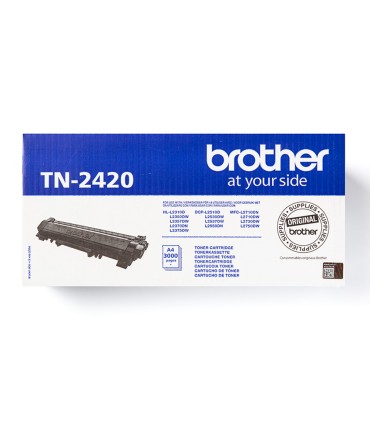 Toner brother tn 2420 para dcp l2510 2530 2550 hl l2375 alta capacidad negro 3000 pag