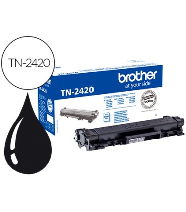 Toner brother tn 2420 para dcp l2510 2530 2550 hl l2375 alta capacidad negro 3000 pag