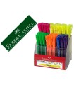 Rotulador faber fluorescente textliner 38 expositor 54 unidades colores surtidos