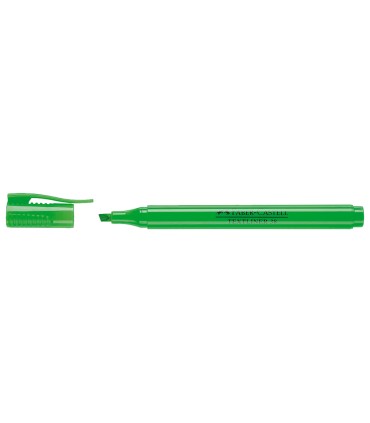 Rotulador faber fluorescente textliner 38 verde