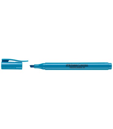 Rotulador faber fluorescente textliner 38 azul