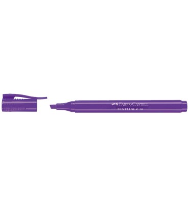 Rotulador faber fluorescente textliner 38 violeta