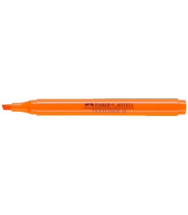 Rotulador faber fluorescente textliner 38 naranja