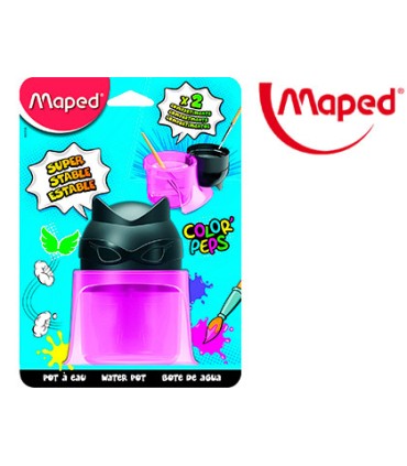 Limpiador de pinceles maped color peps 2 compartimentos superheroes