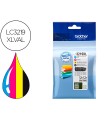 Ink-jet brother lc3219xlval multipack 4 colores negro / amarillo / cian / magenta alta capacidad 3000 pag negro