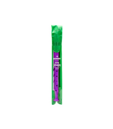 Flauta hohner 9508 color violeta funda verde y transparente