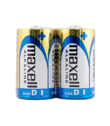 Pila maxell alcalina 15v tipo d lr20 blister de 2 unidades