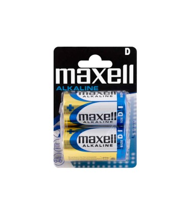 Pila maxell alcalina 15v tipo d lr20 blister de 2 unidades