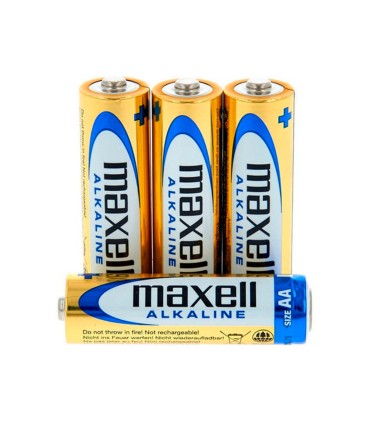 Pila maxell alcalina 15 v tipo aa lr06 blister de 4 unidades