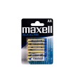 Pila maxell alcalina 1.5 v tipo aa lr06 blister de 4 unidades