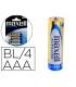 Pila maxell alcalina 15 v tipo aaa lr03 blister de 4 unidades