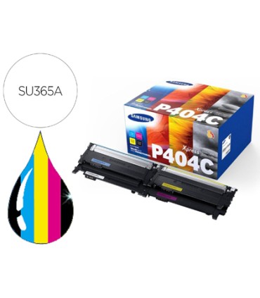 Toner samsung p404c sl c430w c480 c480fn c480fw c480w pack magenta cian amarillo y negro 1000 pag