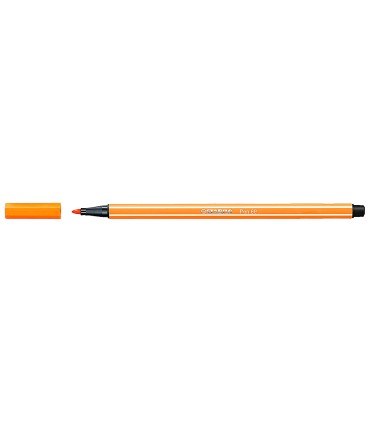 Rotulador stabilo acuarelable pen 68 naranja neon 1 mm