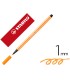 Rotulador stabilo acuarelable pen 68 naranja neon 1 mm