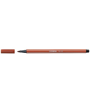 Rotulador stabilo acuarelable pen 68 siena tostado 1 mm