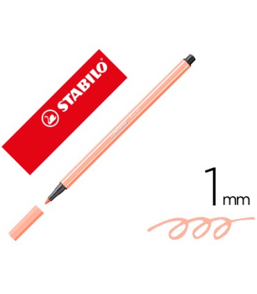 Rotulador stabilo acuarelable pen 68 carne claro 1 mm