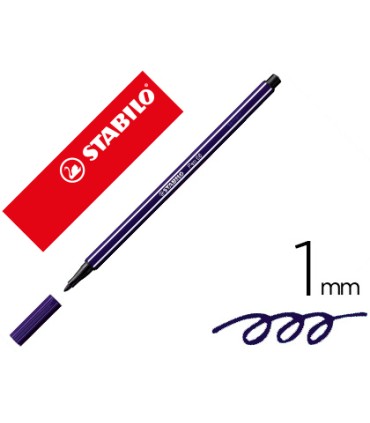 Rotulador stabilo acuarelable pen 68 azul prusia 1 mm