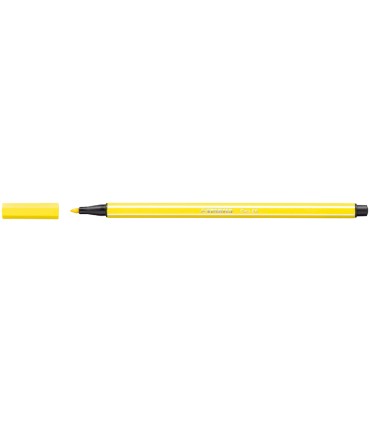 Rotulador stabilo acuarelable pen 68 amarillo limon 1 mm