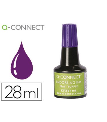 Tinta tampon q connect violeta bote 28 ml