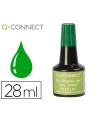 Tinta tampon q-connect verde bote 28 ml