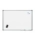 Pizarra blanca rocada acero vitrificado magnetico marco aluminio y cantoneras pvc 240x120 cm incluye bandeja