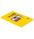 Bloc de notas adhesivas quita y pon post it super sticky rayado amarillo ultra 102x152 mm