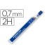 Minas staedtler mars micro grafito 07 mm 2h tubo con 12 unidades