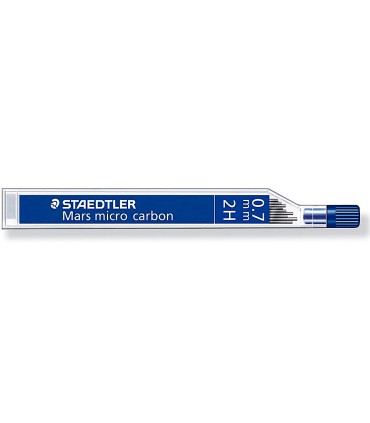 Minas staedtler mars micro grafito 07 mm 2h tubo con 12 unidades