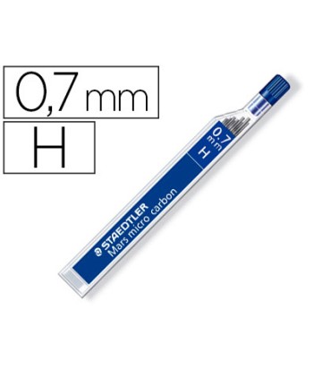 Minas staedtler mars micro grafito 07 mm h tubo con 12 unidades