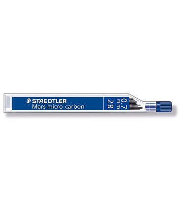 Minas staedtler mars micro grafito 07 mm 2b tubo con 12 unidades