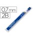 Minas staedtler mars micro grafito 07 mm 2b tubo con 12 unidades